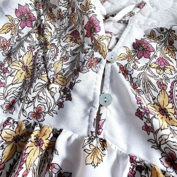 Show Me Your Mumu tank top floral button tie boho cottagecore - Picture 2 of 7